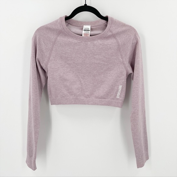 Gymshark Tops - NWOT Gymshark Cropped Pink Workout Top